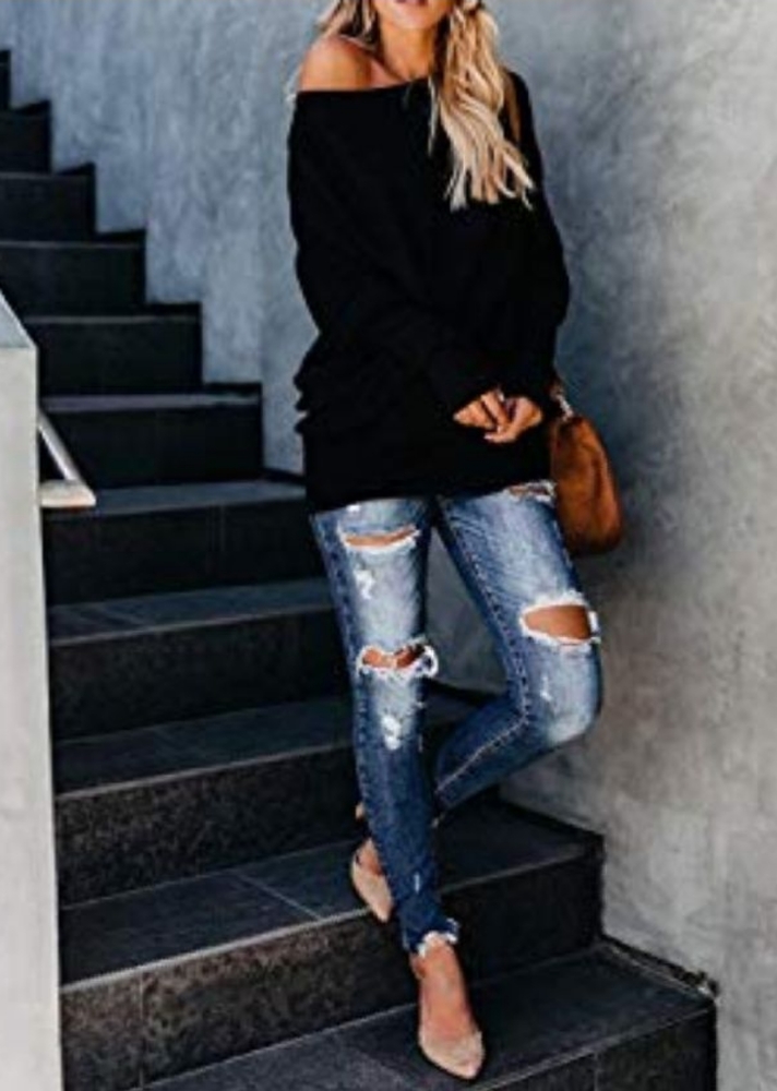 Cozy Off Shoulder Knit Top - Picture 3 of 5